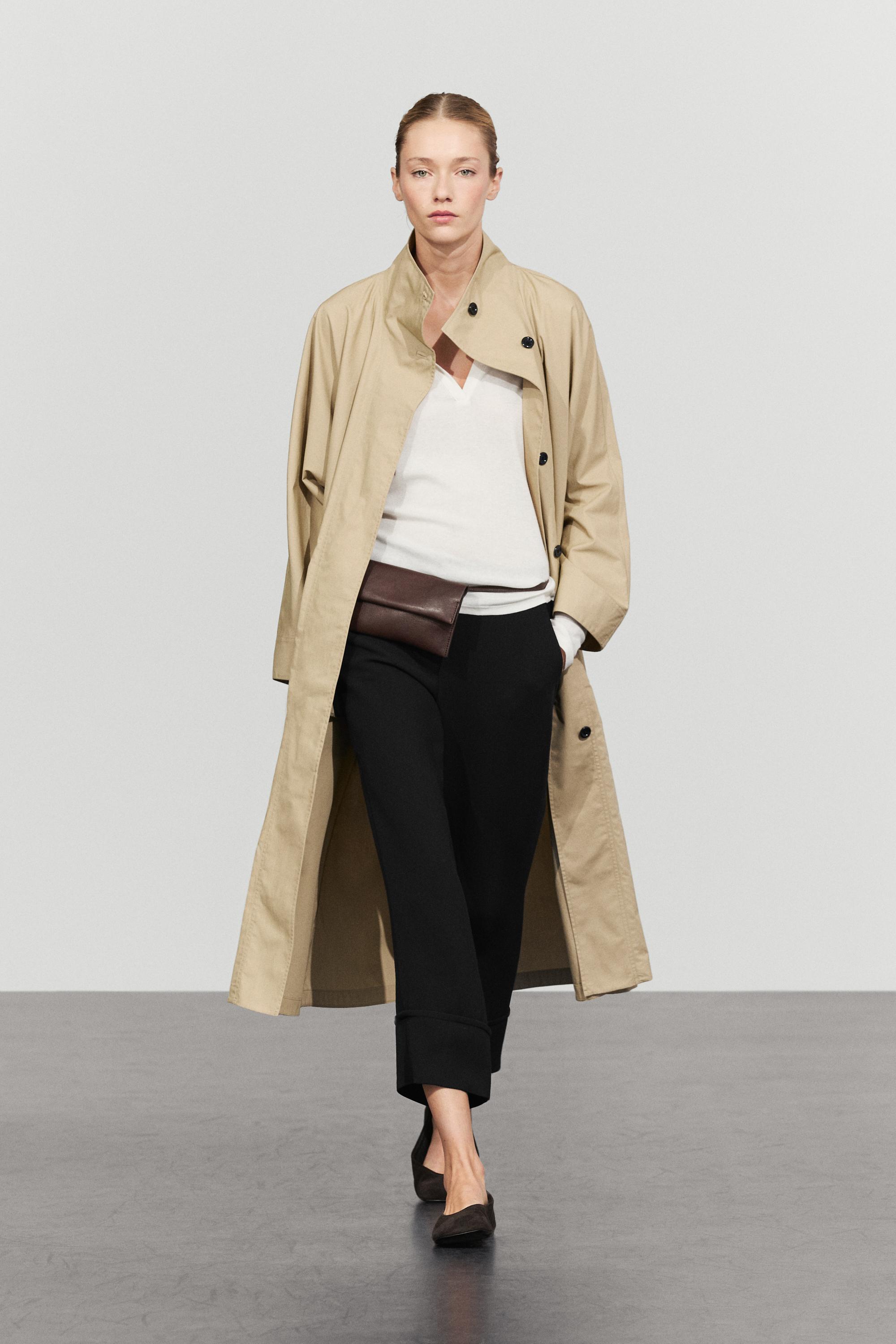 Pantalon capri à revers